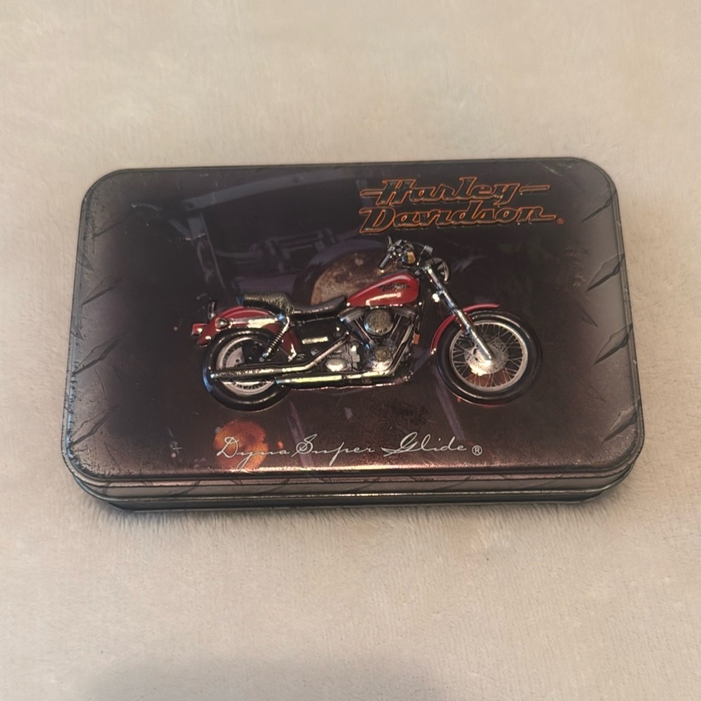 🔥 Harley Davidson Tin and Playing Cards